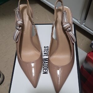 Steve Madden Blush Patent Slingback Heels